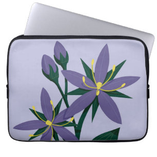 Funda Para Portátil Flores Naturaleza Flores moradas Flora de primaver