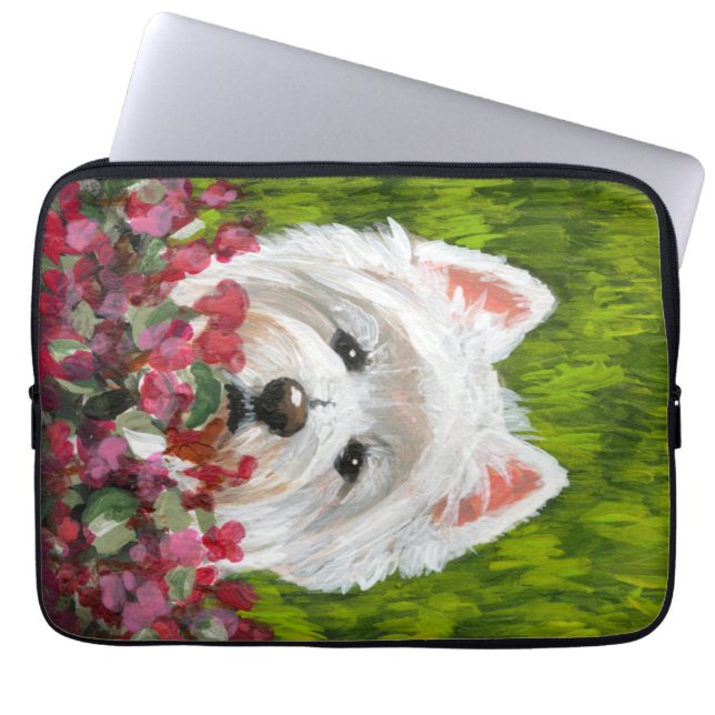 Funda Para Portátil Flores occidentales y rosas (Frente)