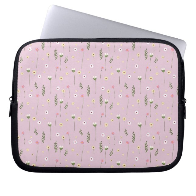 Funda Para Portátil flores pequeñas (Frente)