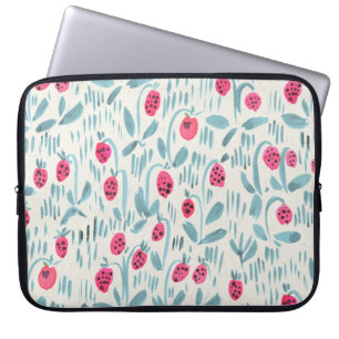 Funda Para Portátil Flores pequeñas: acuarela sin foco