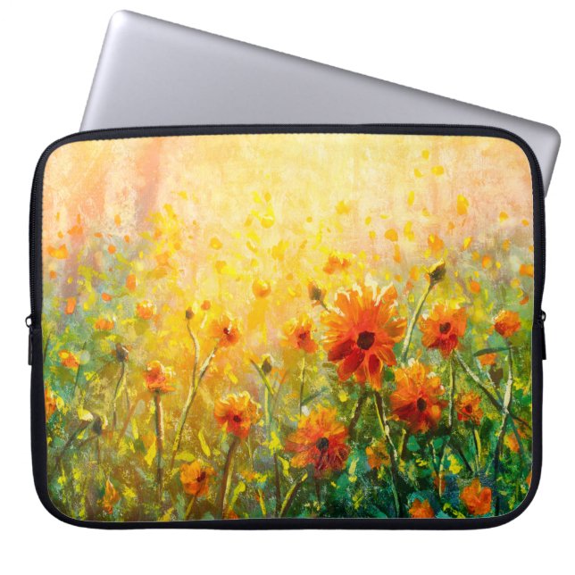Funda Para Portátil Flores pinturas de monet pintando la impresión de  (Frente)