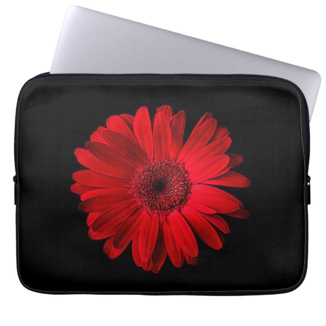Funda Para Portátil Flores | Red Gerbera Daisy (Frente)