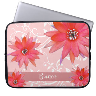 Funda Para Portátil Flores rojas singulares Flores Ratas Ratas Ratas F