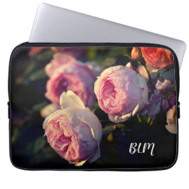 Funda Para Portátil Flores rosa del jardín