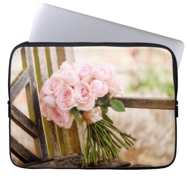 Funda Para Portátil Flores | Rosa Rosa Rosa Bouquet (Frente)