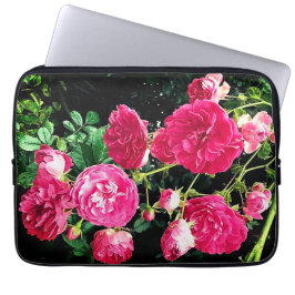 Funda Para Portátil Flores rosadas