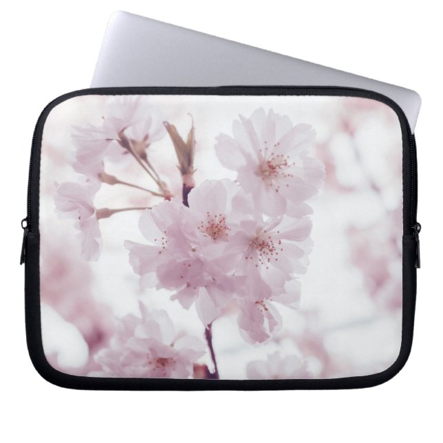 Funda Para Portátil flores rosas brillantes (Frente)