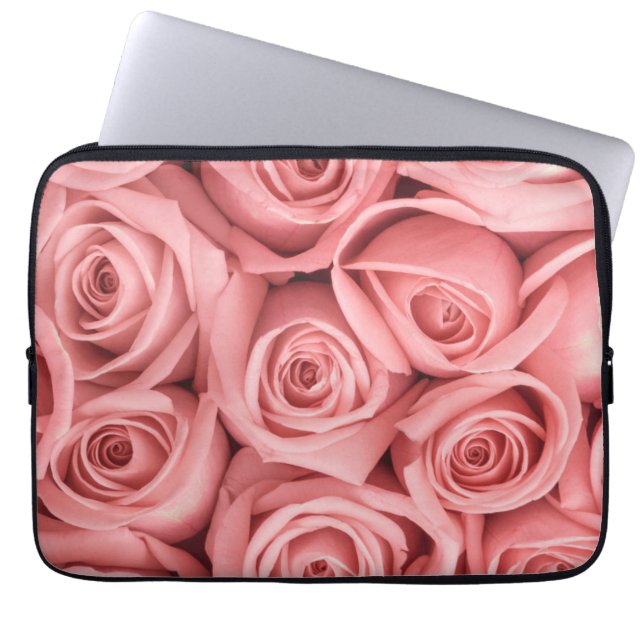 Funda Para Portátil Flores | Roses rosados (Frente)