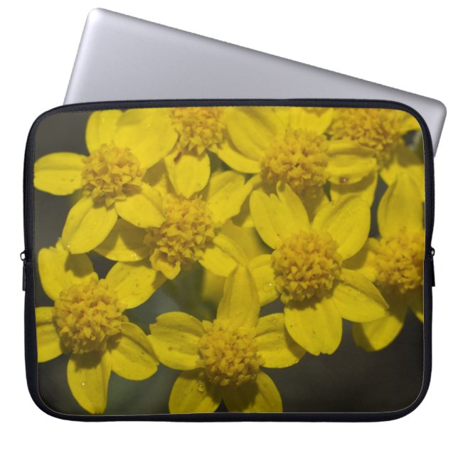 Funda Para Portátil Flores silvestres amarillas (Frente)