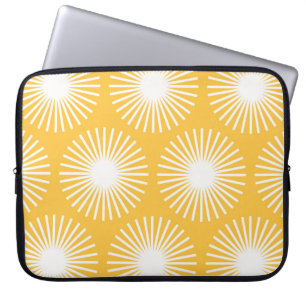 Funda Para Portátil Flores simples: diseño escandinavo sin costuras.