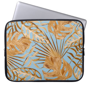 Funda Para Portátil Flores tropicales vibrantes: coloridas sin mar.