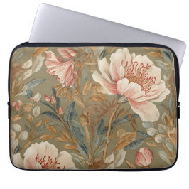 Funda Para Portátil Flores, Vintage, Floraciones de Jardín Glamurosas