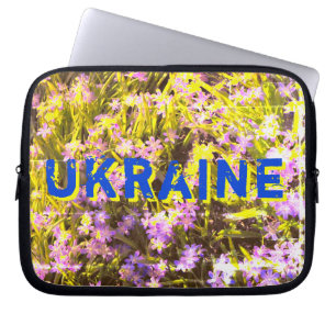 Funda Para Portátil Flores y letras