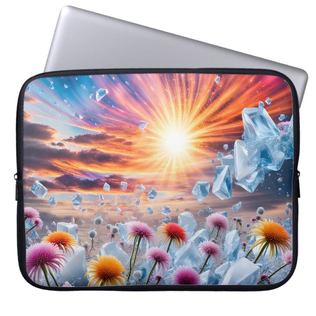 Funda Para Portátil Flower Sunset (Frente)