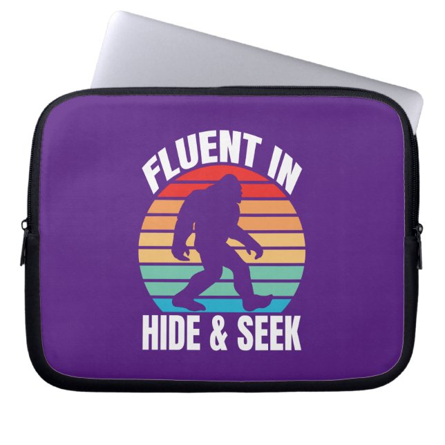 Funda Para Portátil Fluent in hide y Seek divertidos (Frente)