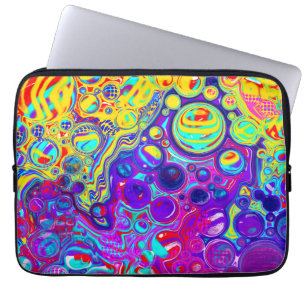 Funda Para Portátil Fluido digital abstracto moderno