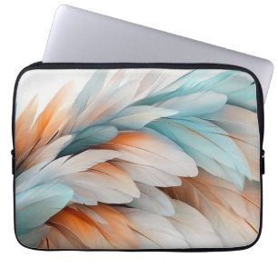 Funda Para Portátil Flujo de pluma abstracto: elegancia suave
