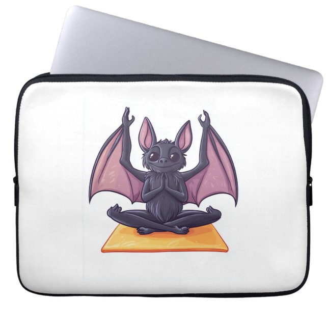 Funda Para Portátil Flujo de Yoga de Murciélago (Frente)
