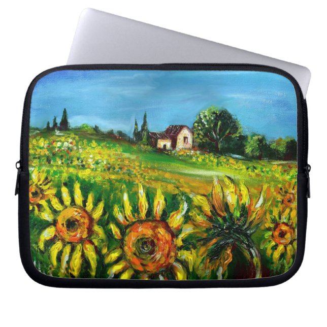 FUNDA PARA PORTÁTIL FLUJOS Y CAMPO EN LA TOSCANA (Frente)