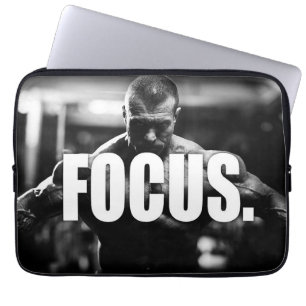 Funda Para Portátil FOCUS - "Construcción de cuerpos" Motivación