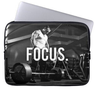 Funda Para Portátil FOCUS - "Construcción de cuerpos" Motivación de la