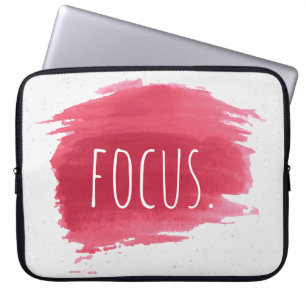 Funda Para Portátil FOCUS Textos Sobre Pintura Roja