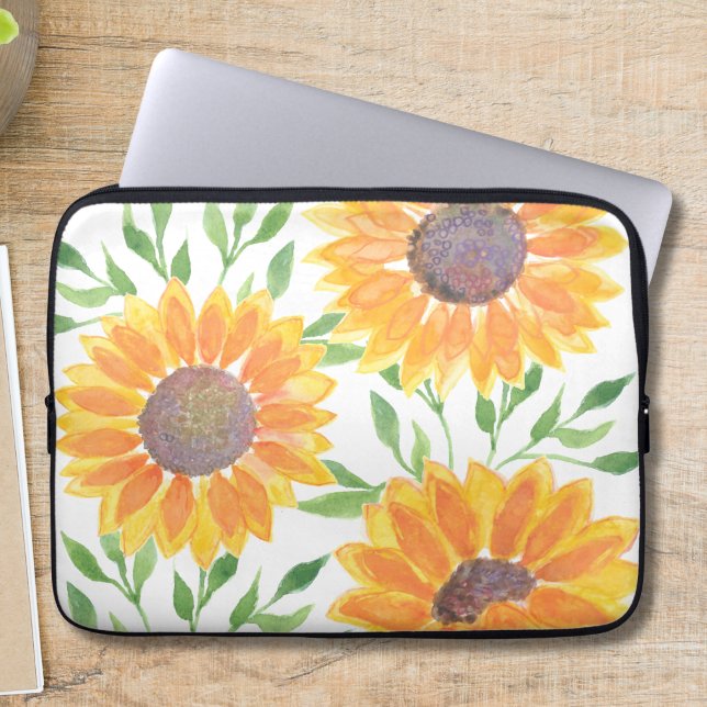 Funda Para Portátil Foliage de los girasoles amarillos (Subido por el creador)