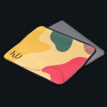 Funda Para Portátil Fondo abstracto de formas orgánicas coloridas<br><div class="desc">Composición de formas orgánicas coloridas,  fondo abstracto moderno.</div>
