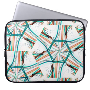 Funda Para Portátil Fondo abstracto fractal. Efectos digitales. Fútbol