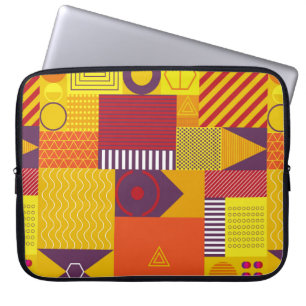 Funda Para Portátil fondo abstracto gráfico geométrico, vintage ill