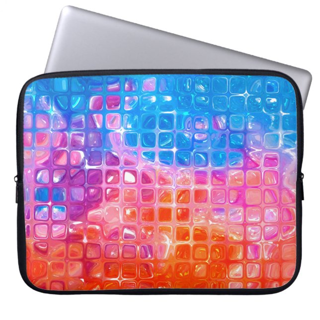 Funda Para Portátil fondo abstracto.mosaico multicolor (Frente)
