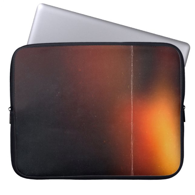 Funda Para Portátil Fondo abstracto negro. Efecto fotográfico. Fenómen (Frente)