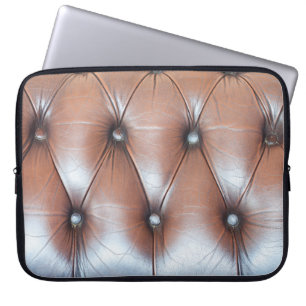 Funda Para Portátil Fondo auténtico de tapicería de cuero, decodificad