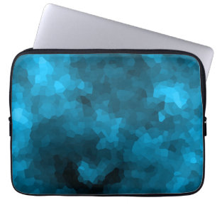 Funda Para Portátil Fondo azul abstracto poligonal