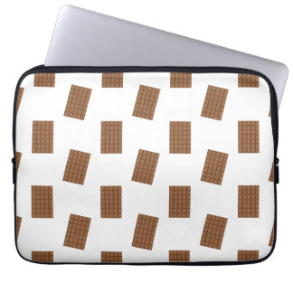 Funda Para Portátil Fondo blanco de las barras de chocolate
