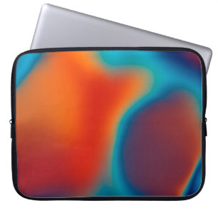 Funda Para Portátil Fondo de borrosidad abstracta con luz azul colorid