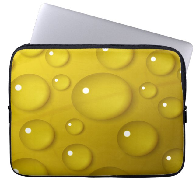 Funda Para Portátil Fondo de caída de agua amarilla (Frente)