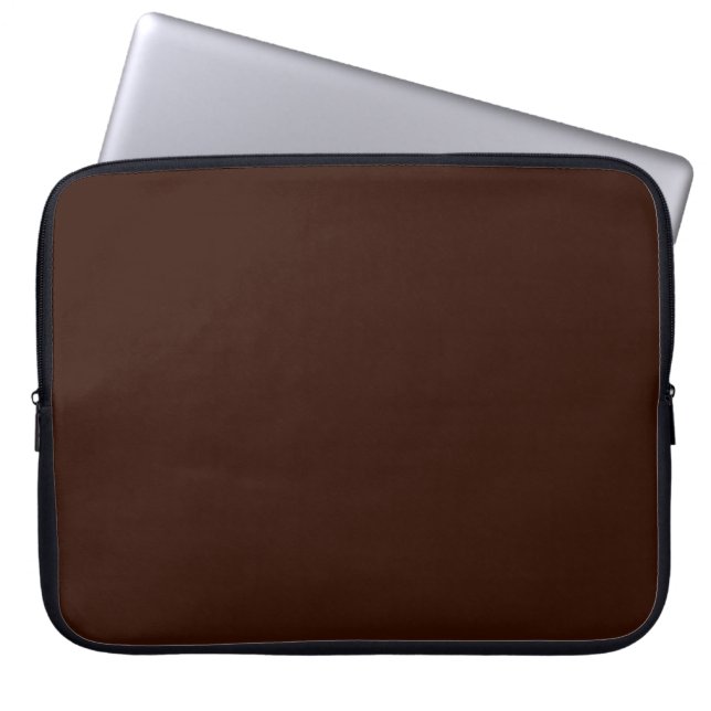 Funda Para Portátil Fondo de color marrón personalizable (Frente)
