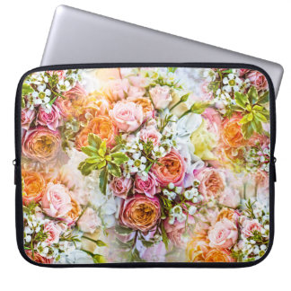 Funda Para Portátil Fondo de flores de verano, ramos de flores