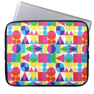 Funda Para Portátil Fondo de formas transparentes retro
