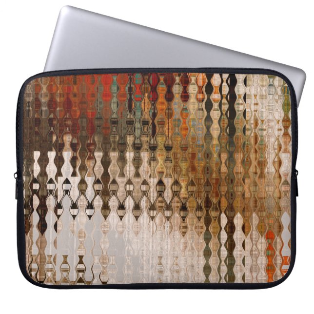Funda Para Portátil fondo de intersección geométrica abstracta (Frente)