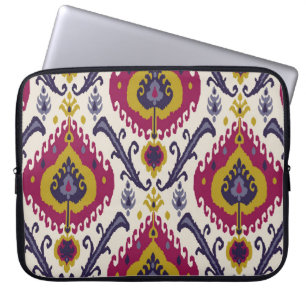 Funda Para Portátil Fondo de patrón ininterrumpido Ikat Patrón tradici
