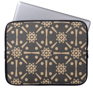 Funda Para Portátil Fondo de patrón retro ininterrumpido del damasco d