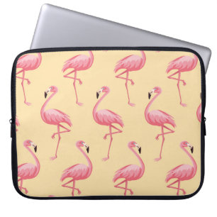 Funda Para Portátil Fondo de patrón sin fisuras de flamenco. Flores ro