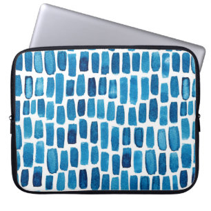 Funda Para Portátil Fondo de patrón sin inconvenientes con color azul