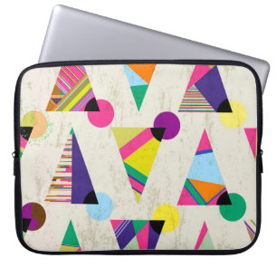 Funda Para Portátil fondo de patrón triangular sin fisuras, hipster re