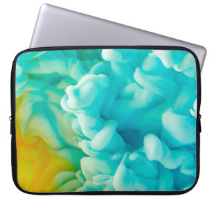 Funda Para Portátil Fondo de salpicadura de pintura abstracta amarillo