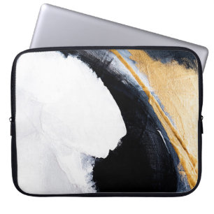 Funda Para Portátil Fondo de textura de aceite abstracto. Oro de arte