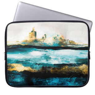 Funda Para Portátil Fondo de textura de aceite abstracto. Pintar sobre