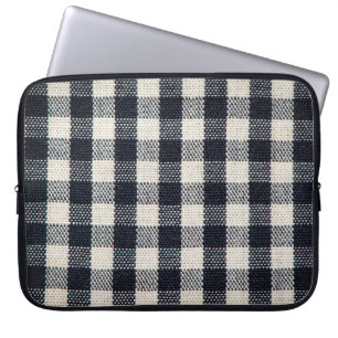 Funda Para Portátil Fondo de textura de tela de algodón.